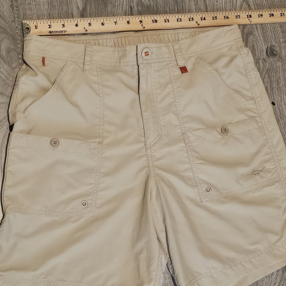 NWOT Salt Life Nylon Cargo Fishing Shorts - Size XL 7.5" Inseam - Picture 4 of 13